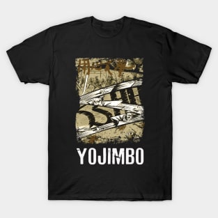 Yojimbos Cinematic Mastery Retro Nostalgia Tee Celebrating Kurosawa and Mifune's Collaborative Brilliance T-Shirt